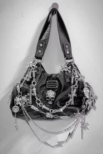Leder Goth Tasche