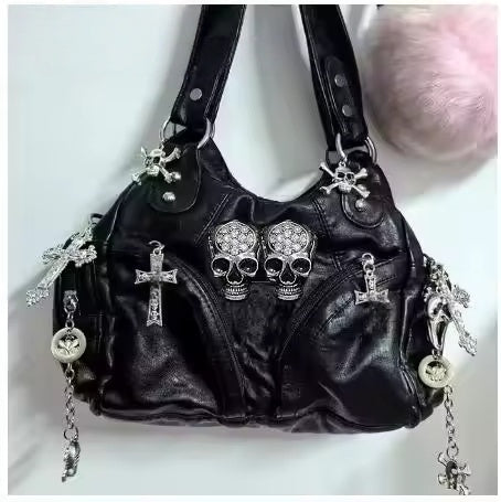 Leder Goth Tasche