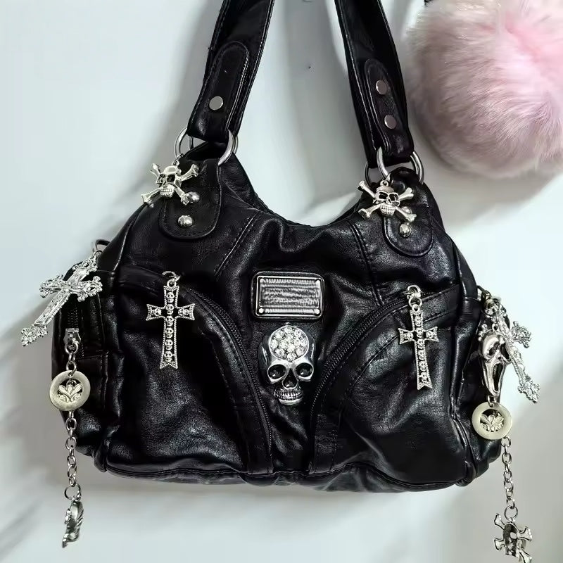 Leder Goth Tasche